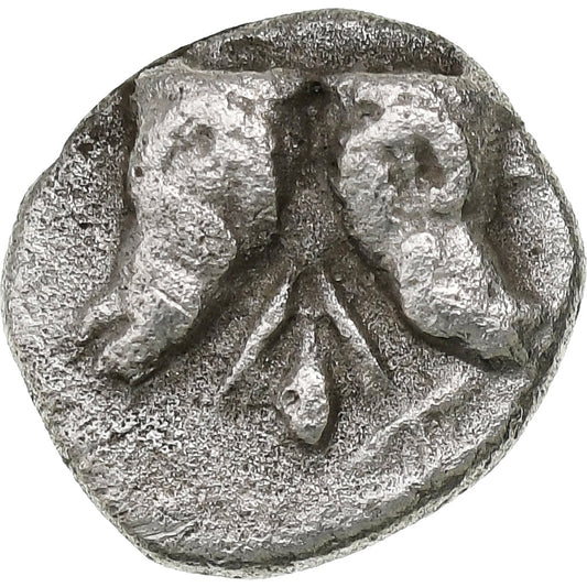 Τρωάδα, 
  
  Obol, 
  
  περ. 412-400 π.Χ